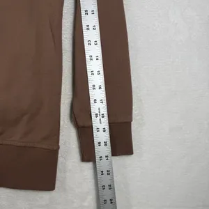 MONROW HT1170-1 Brown Cotton Pullover Hoodie Sweatshirt XS NEW thumbnail 9