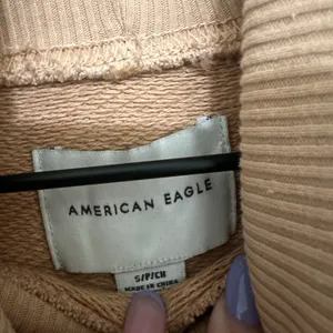 American Eagle | Women's Tan Oversized Pullover Camel Turtleneck Sweatshirt, S thumbnail 4