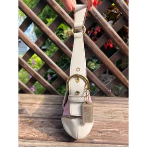 Coach Y2K Pink Soho Buckle Bag Mini Signature Jacquard Cream Leather 1457 thumbnail 5