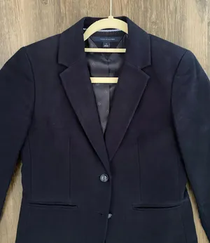 Tommy Hilfiger Navy Blue Velvet Blazer thumbnail 4