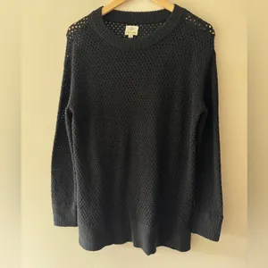 Aerie Black Offline‎ Black Open Knit Sweater thumbnail 2