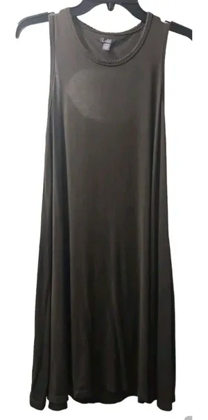 Aerie Olive Green‎ Tank Dress Casual Cutout Back Sleeveless M/M/M thumbnail 1