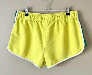 STRANGER THINGS | Yellow Green Camp Know Where Retro Fleece Shorts Sz L thumbnail 3