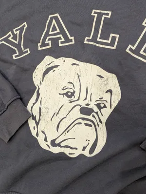 Yale University Mascot Handsome Dan Oversized Crewneck Sweater Size Large thumbnail 4