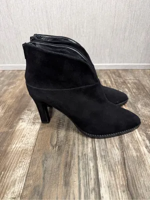 Black High Heel Ankle Bootie Size 9 thumbnail 11