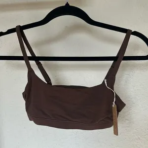 SKIMS Fits Everybody Scoop‎ Bralette Cocoa Size XS NWT thumbnail 2