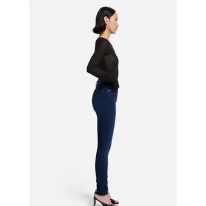 7 For All Mankind Womens High Rise Skinny Jeans Dark Indigo‎ Blue Size 28 thumbnail 3