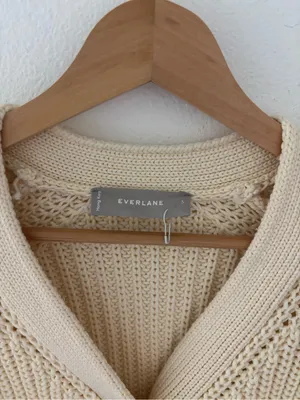 Everlane the texture cotton cardigan thumbnail 3