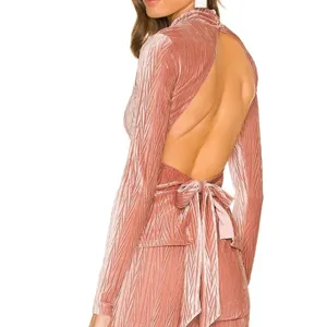 NWT Michael Costello x REVOLVE Piera‎ Top in Mauve Size Medium thumbnail 4