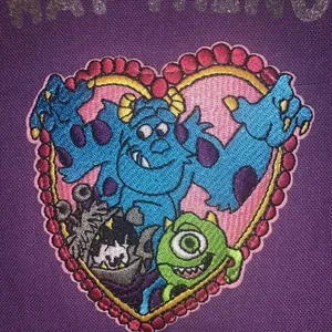 Monsters Inc embroidered tote thumbnail 2