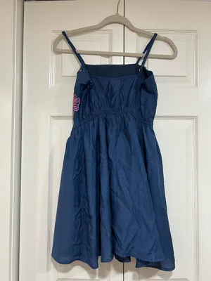 Fabrik Dress cornflower blue embroidered mini dress‎ size small thumbnail 6