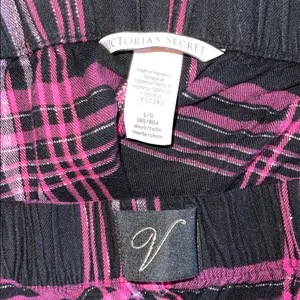 Victoria’s Secret Pink & Black Plaid Pajama Pants Size L/G thumbnail 2