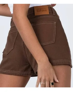 NWT Princess Polly Darby Short Brown Denim High Waisted 4 thumbnail 2