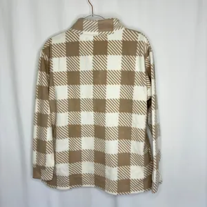 Rivalry Threads Texas A&M Aggies University Plaid Pullover Fleece Womens Large thumbnail 7