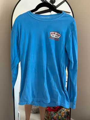 Ron Jon Surf Shop Bright Blue Long Sleeve Tee Disney Springs thumbnail 1