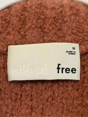 Aritzia Wilfred Free Marilyn Sweater Alpaca Merino Size Medium Full Zip Jacket thumbnail 3