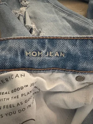 American Eagle Ripped Mom Jeans, Size 6 Short thumbnail 6