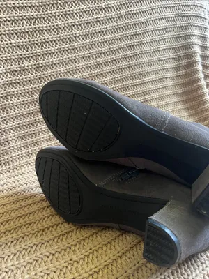 Hush Puppies Gray Suede Ankle Booties thumbnail 5