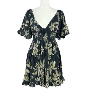 Free People Bohemian Floral Flutter Sleeve Perfect Day Printed Mini Dress Small thumbnail 6