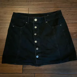 American Eagle Black Denim Skirt thumbnail 1