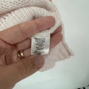 WILDFOX Striped Open Knit Turtleneck Peach Beige Sweater Size L Artsy‎ Beachy thumbnail 4