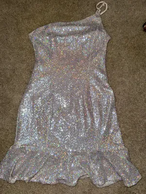 Sparkly dress Silver Size M thumbnail 1