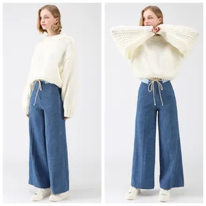 Chicwish Chunky Puff Sleeves Cropped Sweater Size Small Medium in Off White thumbnail 2