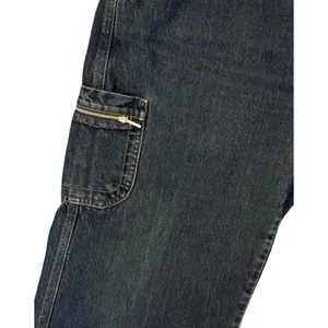 Levis Jeans Womens Size 16M Utility Cargo Jeans Dark Wash Carpenter Vintage Y2K thumbnail 6