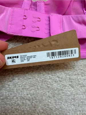 SKIMS No Show Molded Unlined Demi Bra Pink 34B NWT‎ Underwire thumbnail 5