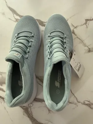 S Sport by Skechers Women’s Resse Slip-On Memory Foam Sneakers – Grey / Light Blue NWT thumbnail 4