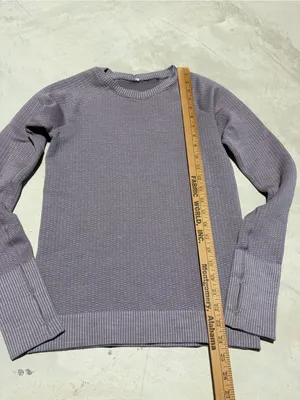 Lululemon rest less Textured Crew Neck purple thumbnail 2