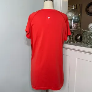 Lululemon Swiftly Tech 2.0 Short Sleeve Short Womens Size 16 Love Red NWT thumbnail 6