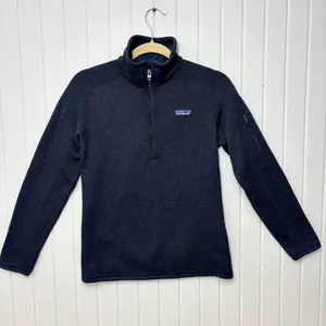 Patagonia Women's Navy Quarter-Zip‎ Fleece size XS thumbnail 3