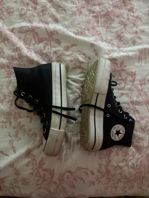 Leather Black High-Top Converse thumbnail 3