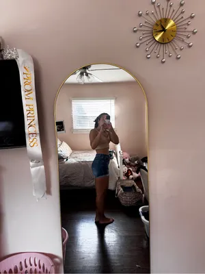 SHEIN Blue Denim High-Waist Jean Shorts thumbnail 2