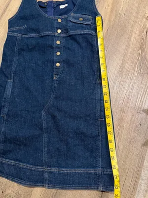 Anthropologie Pilcro Denim Snap-Front Mini Dress XXS thumbnail 6