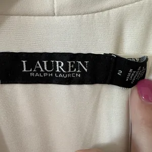 NEW Lauren Ralph Lauren Gold‎ Gown Cocktail Dress Party Metallic V-Neck Size 2 thumbnail 6
