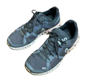 On Cloud Cloud Flow Gray and Pink Running Shoes size 8 thumbnail 1
