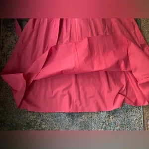 Vintage K Studios cotton coral sweetheart tie open sundress, size 14 thumbnail 7