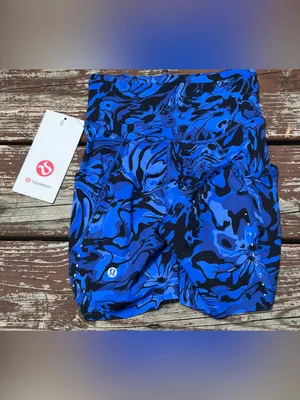 Lululemon Women’s Fast And Free HR Short 6" Pockets Galactic Cobalt Blue|Size:0 thumbnail 5