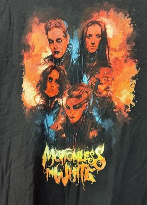 Motionless in White Watercolor Portrait T-shirt size XL. thumbnail 2