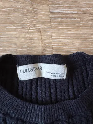 Pull & Bear Black Crewneck Knit Sweater thumbnail 4