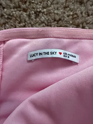 Lucy in the Sky Pink Prom Dress thumbnail 2