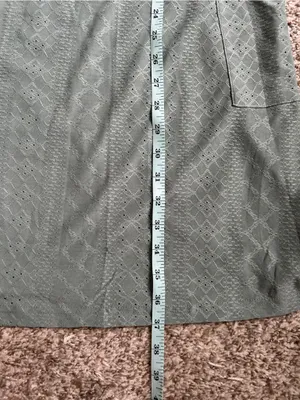 NWT Sleeveless Eyelet Beach Dress in Sage Green Lightweight Stretch Summer XXL thumbnail 8