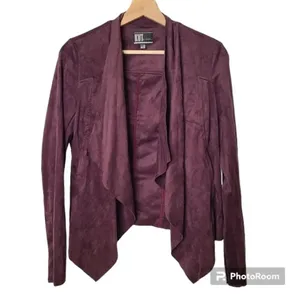 ✨ KUT FROM THE KLOTH Tayanita Faux Suede Jacket In Burgundy✨ thumbnail 9