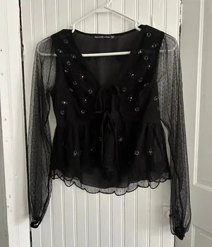 Abercrombie Black Blouse thumbnail 1