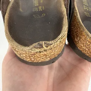 Birkenstock Gizeh 37 US 6 Sandals Metallic Bronze‎ Birko-Flor Thong Women's thumbnail 13