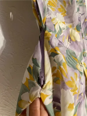 Bronx and Banco Lavender, Yellow & Green Floral High-Low Maxi Dress thumbnail 7