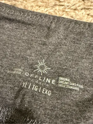 OFFLINE By Aerie Charcoal Gray OG Cotton Full Length Leggings - size XL thumbnail 5