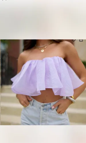 Flutter tube top Purple Size M thumbnail 3